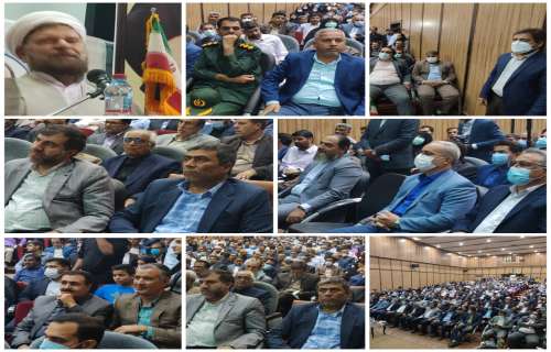 مراسم تودیع و معارفه فرماندار جیرفت درمحل سالن شهیدمداحی پور برگزار شد